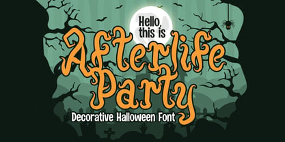 Afterlife Party Font Poster 1