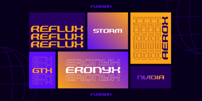Fussion Font Poster 2