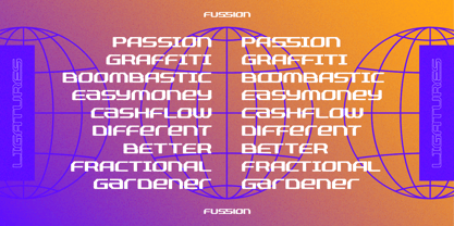 Fussion Font Poster 9