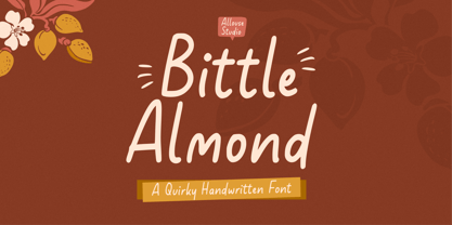 Bittle Almond Fuente Póster 1