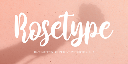Rosetype Font Poster 1