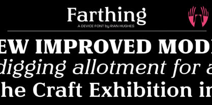 Farthing Font Poster 1