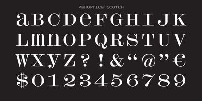 Panoptica Font Poster 10