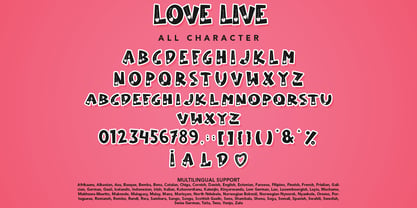 Love Live Font Poster 8
