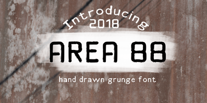Area 88 Font Poster 1