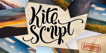Kite Script Fuente Póster 1