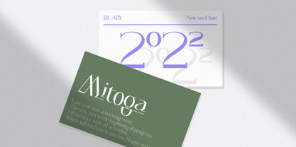 Mitoga Display Font Poster 15
