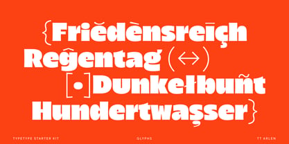 TT Arlen Font Poster 7