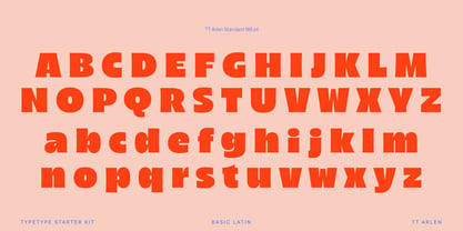 TT Arlen Font Poster 10
