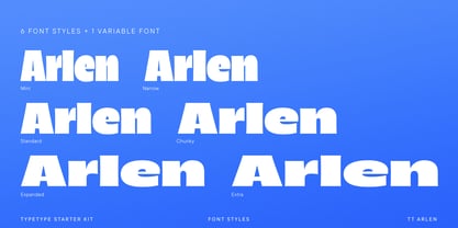 TT Arlen Font Poster 5