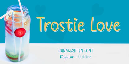Trostie Love Font Poster 1