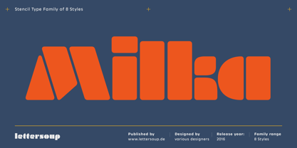 Milka Font Poster 2