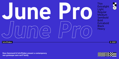 June Pro Font Poster 1