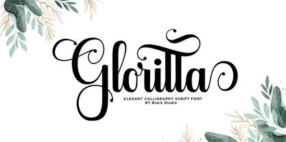 Gloritta Script Font Poster 1