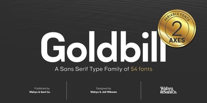 Goldbill Font Poster 1