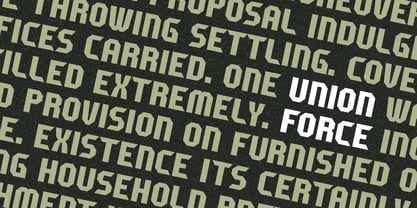 Unione Force Font Poster 2