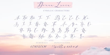 Donna Lucia Cyrillic Font Poster 10