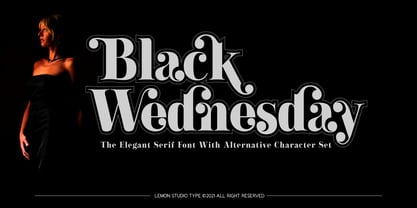 Black Wednesday Font Poster 1