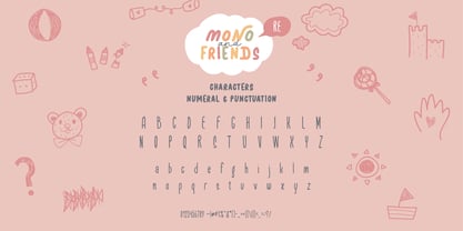 Mono and Friends Font Poster 6
