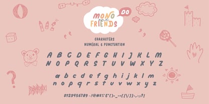 Mono and Friends Font Poster 3