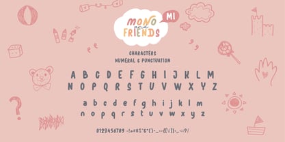 Mono and Friends Font Poster 9