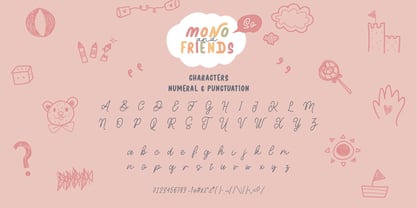 Mono and Friends Font Poster 14