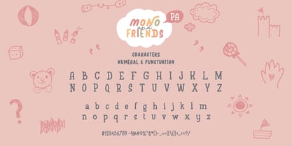 Mono and Friends Font Poster 12