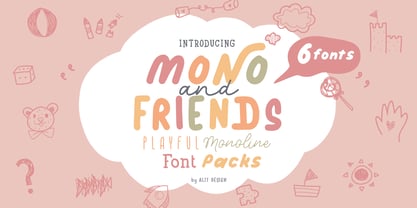 Mono and Friends Font Poster 1