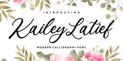 Kailey Latief Font Poster 1