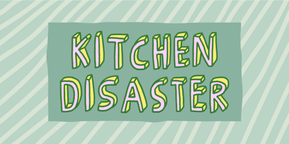 Kitchen Disaster Font Poster 1