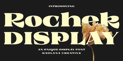 Rochek Display Font Poster 1