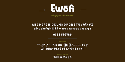 Ewofi Font Poster 11
