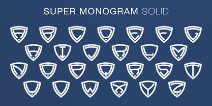 Super Monogram Fuente Póster 4