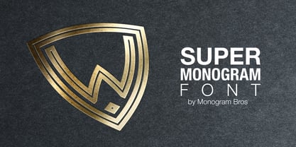 Super Monogram Font Poster 6