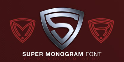 Super Monogram Fuente Póster 1