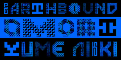 MultiType Maze Font Poster 8