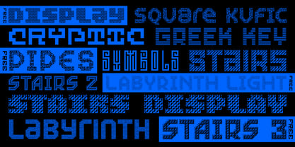 MultiType Maze Font Poster 2
