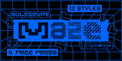 MultiType Maze Font Poster 1