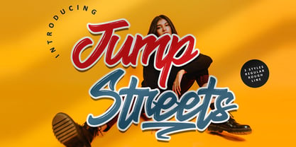 Jump Streets Font Poster 1