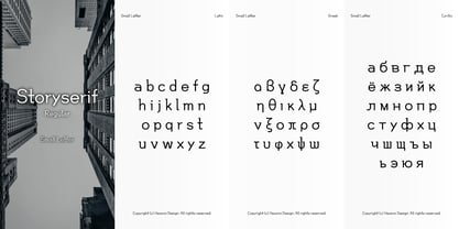 HU Storyserif Fuente Póster 3