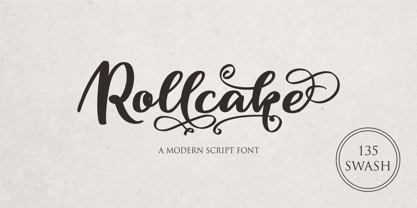 Rollcake Font Poster 1