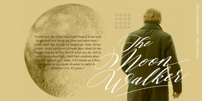 Human Diary Font Poster 4