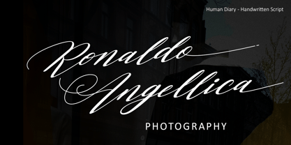 Human Diary Font Poster 6