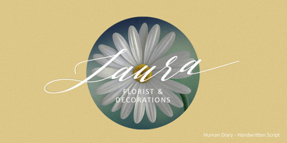 Human Diary Font Poster 7