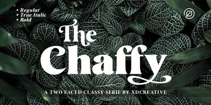 The Chaffy Font Poster 1
