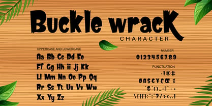 Buckle wrack Font Poster 7