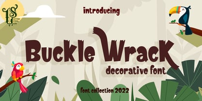 Buckle wrack Font Poster 1