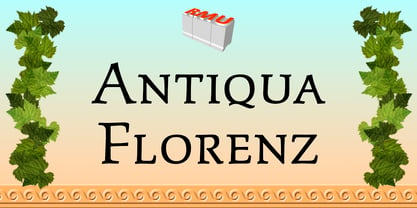 Antiqua Florenz Fuente Póster 1