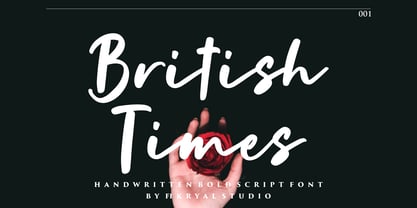 British Times Font Poster 1