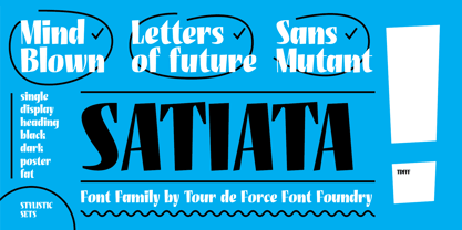 Satiata Font Poster 1